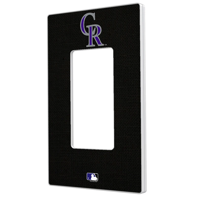 Colorado Rockies Solid Single Rocker Light Switch Plate