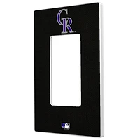 Colorado Rockies Solid Single Rocker Light Switch Plate