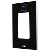 Miami Marlins Solid Single Rocker Light Switch Plate