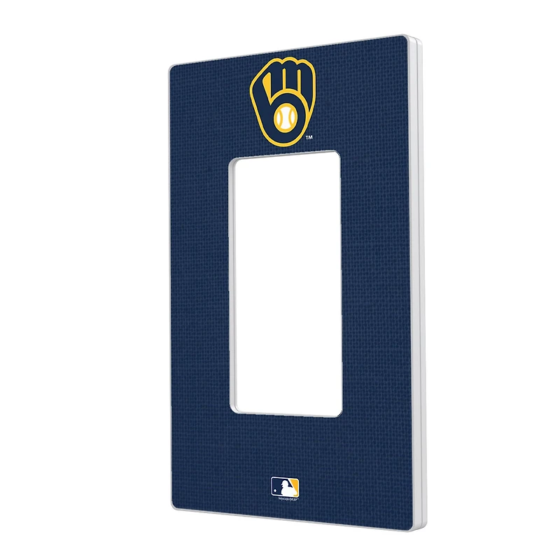 Milwaukee Brewers Solid Single Rocker Light Switch Plate