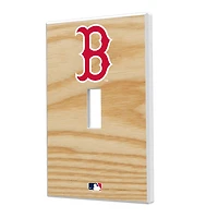 Boston Red Sox Baseball Bat Design Single Toggle Light Switch Plate