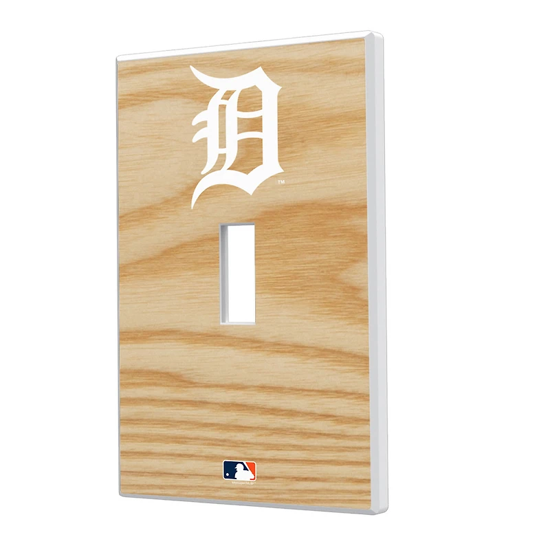 Detroit Tigers Baseball Bat Design Single Toggle Light Switch Plate