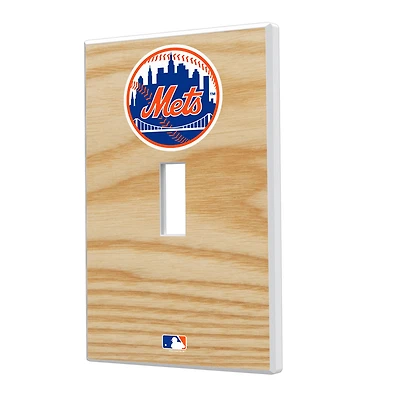 New York Mets Baseball Bat Design Single Toggle Light Switch Plate