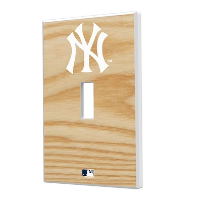 New York Yankees Baseball Bat Design Single Toggle Light Switch Plate