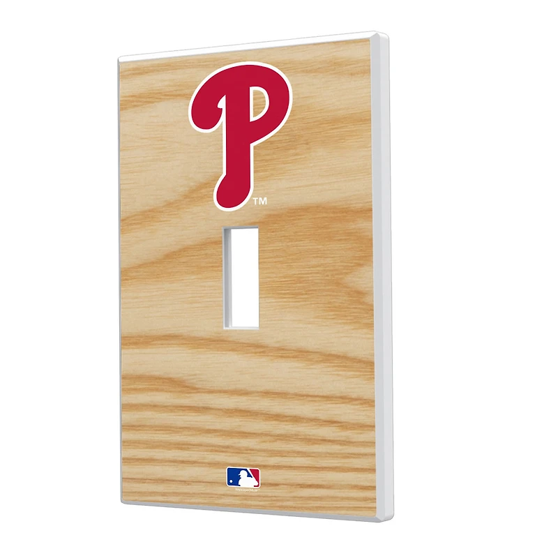 Philadelphia Phillies Baseball Bat Design Single Toggle Light Switch Plate