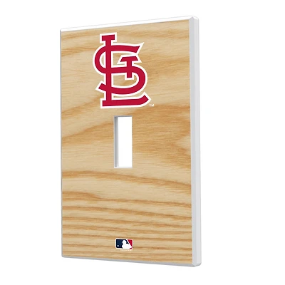St. Louis Cardinals Baseball Bat Design Single Toggle Light Switch Plate
