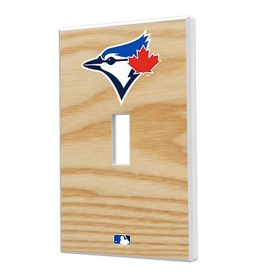 Toronto Blue Jays Baseball Bat Design Single Toggle Light Switch Plate