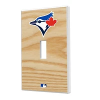Toronto Blue Jays Baseball Bat Design Single Toggle Light Switch Plate
