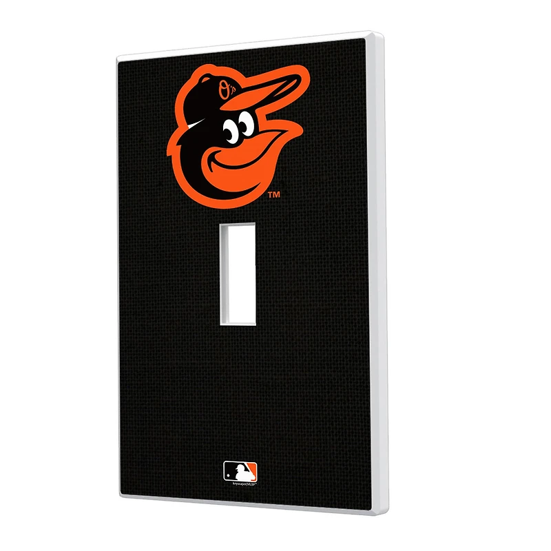 Baltimore Orioles Solid Single Toggle Light Switch Plate