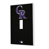 Colorado Rockies Solid Single Toggle Light Switch Plate