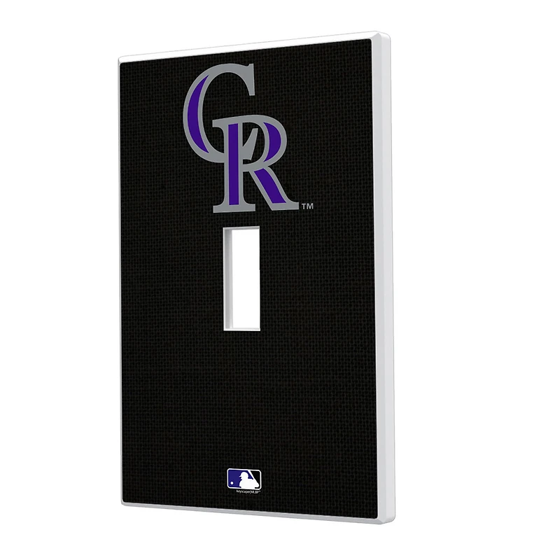 Colorado Rockies Solid Single Toggle Light Switch Plate