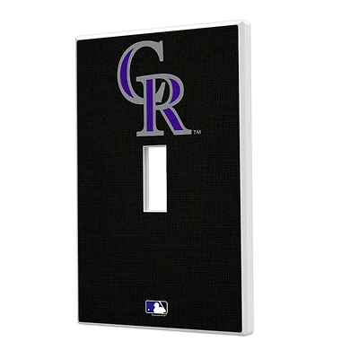 Colorado Rockies Solid Single Toggle Light Switch Plate