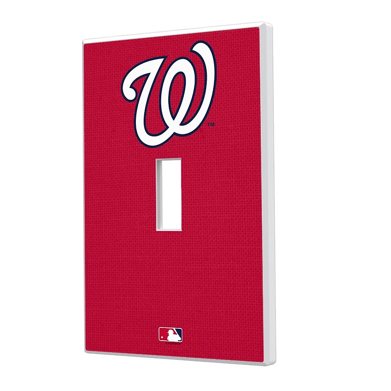 Washington Nationals Solid Single Toggle Light Switch Plate