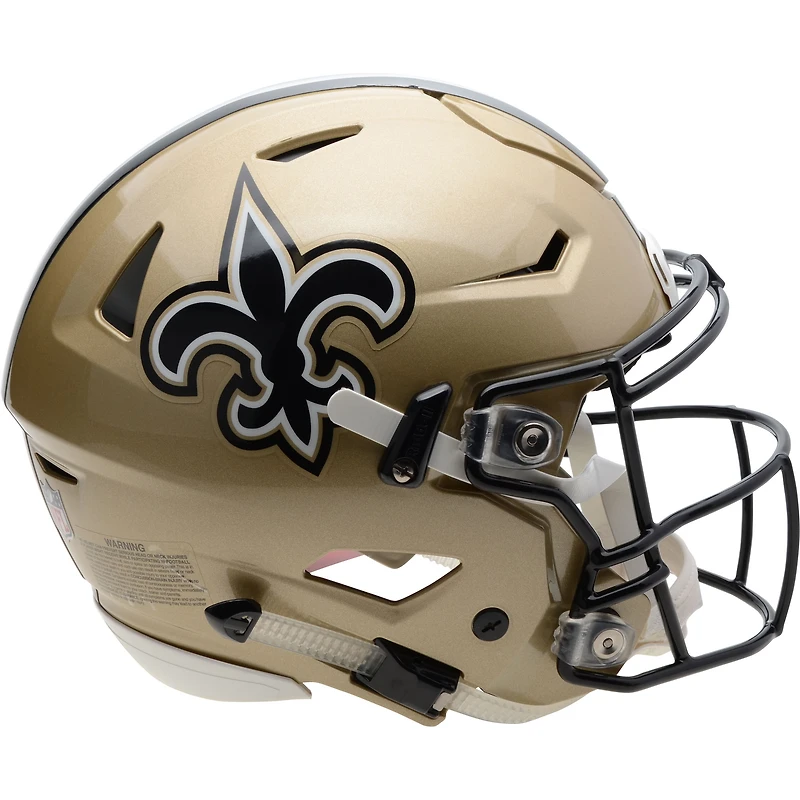 Riddell New Orleans Saints Revolution Speed Flex Authentic Football Helmet