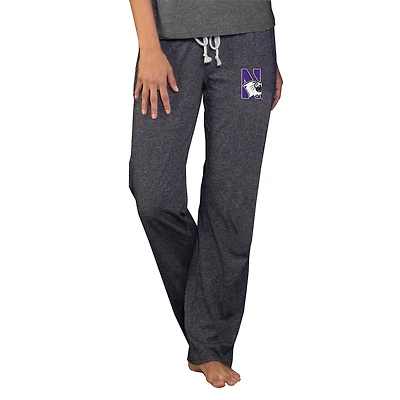 Women's Concepts Sport  Charcoal Northwestern Wildcats Quest Knit Lightweight Pants