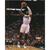 Dwyane Wade Miami Heat Autographed 16" x 20" Shooting in White Photograph