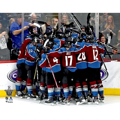 Colorado Avalanche Unsigned 2019 Stanley Cup Playoffs Game 6 Team Celebration vs. San Jose Sharks Photograph