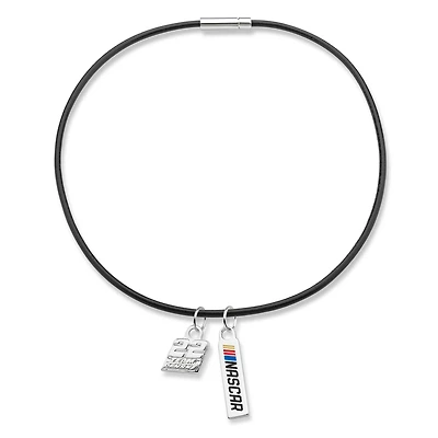Women's Joey Logano NASCAR 18" Leather Charm Necklace