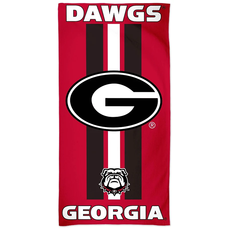 WinCraft Georgia Bulldogs 30" x 60" Striped Logo Beach Towel