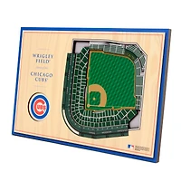 Chicago Cubs 14'' x 10.5'' 3D StadiumViews Desktop Display