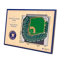 Houston Astros 14'' x 10.5'' 3D StadiumViews Desktop Display