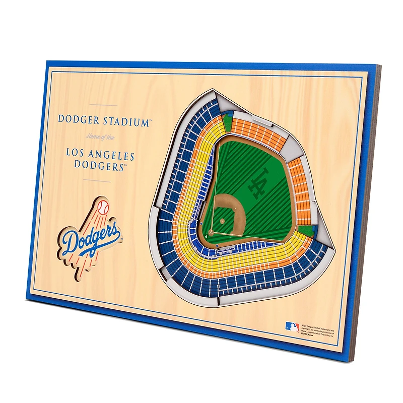 Los Angeles Dodgers 14'' x 10.5'' 3D StadiumViews Desktop Display