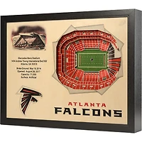 Atlanta Falcons 25.5'' x 19.5'' 25-Layer StadiumViews 3D Wall Art