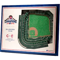Chicago Cubs 2016 MLB World Series Champions 17'' x 13'' 5-Layer 3D StadiumViews Wall Art