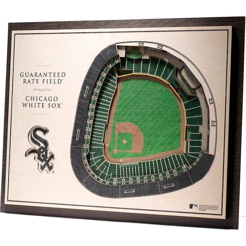 Chicago White Sox 17'' x 13'' 5-Layer 3D StadiumViews Wall Art