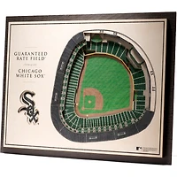 Chicago White Sox 17'' x 13'' 5-Layer 3D StadiumViews Wall Art