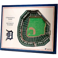 Detroit Tigers 17'' x 13'' 5-Layer 3D StadiumViews Wall Art