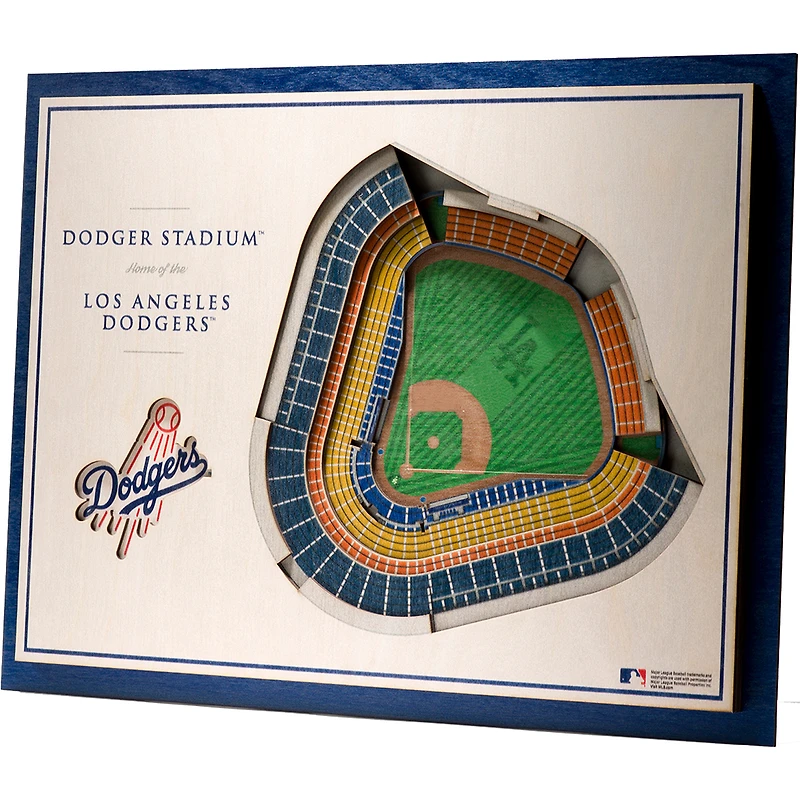 Los Angeles Dodgers 17'' x 13'' 5-Layer 3D StadiumViews Wall Art