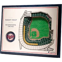 Minnesota Twins 17'' x 13'' 5-Layer 3D StadiumViews Wall Art