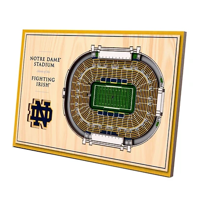 Notre Dame Fighting Irish 14'' x 10.5'' 3D StadiumViews Desktop Display