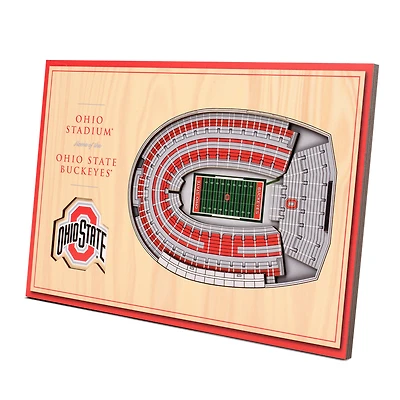 Ohio State Buckeyes 14'' x 10.5'' 3D StadiumViews Desktop Display