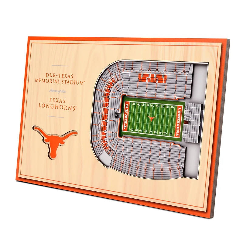 Texas Longhorns 14'' x 10.5'' 3D StadiumViews Desktop Display