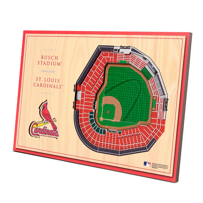 St. Louis Cardinals 14'' x 10.5'' 3D StadiumViews Desktop Display
