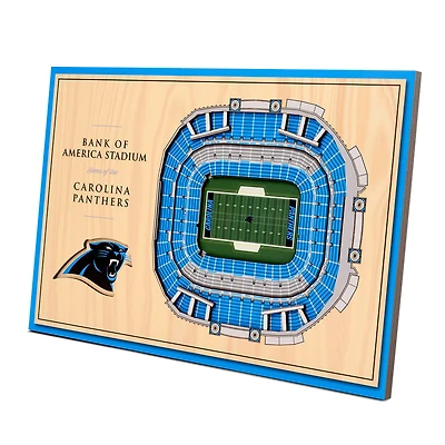 Carolina Panthers 14'' x 10.5'' 3D StadiumViews Desktop Display