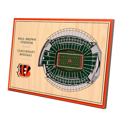 Cincinnati Bengals 14'' x 10.5'' 3D StadiumViews Desktop Display