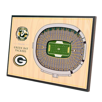 Green Bay Packers 14'' x 10.5'' 3D StadiumViews Desktop Display