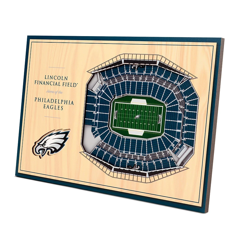 Philadelphia Eagles 14'' x 10.5'' 3D StadiumViews Desktop Display