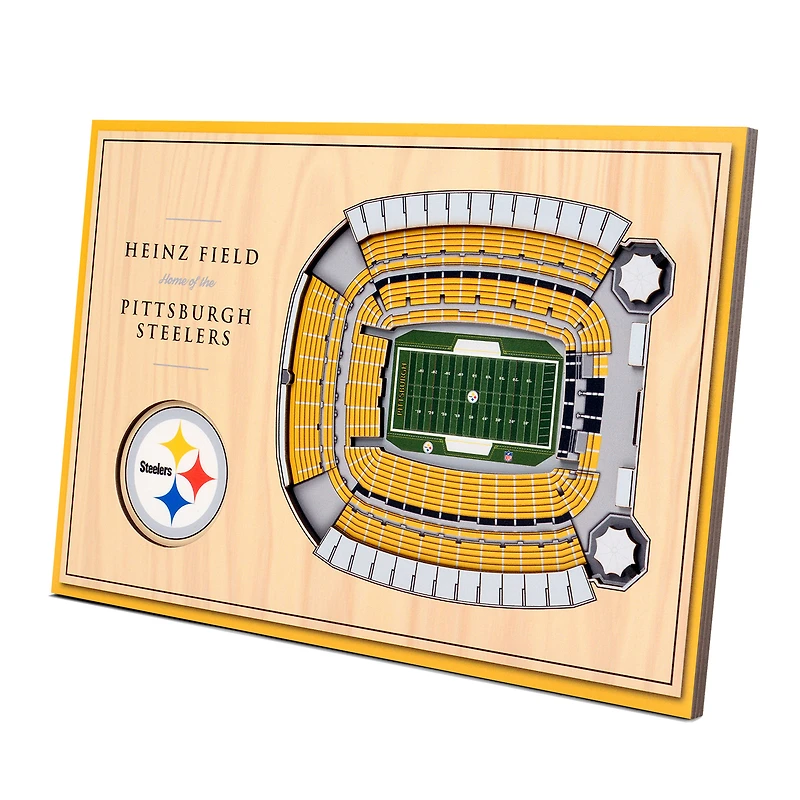 Pittsburgh Steelers 14'' x 10.5'' 3D StadiumViews Desktop Display