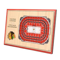 Chicago Blackhawks 14'' x 10.5'' 3D StadiumViews Desktop Display
