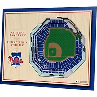 Philadelphia Phillies 17'' x 13'' 5-Layer 3D StadiumViews Wall Art