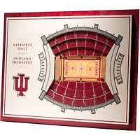 Indiana Hoosiers 17'' x 13'' 5-Layer StadiumViews 3D Wall Art
