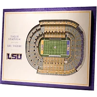 LSU Tigers 17'' x 13'' 5-Layer StadiumViews 3D Wall Art
