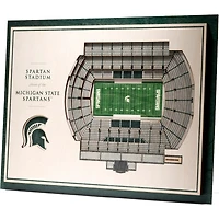 Michigan State Spartans 17'' x 13'' 5-Layer StadiumViews 3D Wall Art