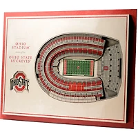 Ohio State Buckeyes 17'' x 13'' 5-Layer StadiumViews 3D Wall Art
