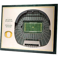 Oregon Ducks 17'' x 13'' 5-Layer StadiumViews 3D Wall Art