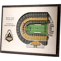 Purdue Boilermakers 17'' x 13'' 5-Layer StadiumViews 3D Wall Art